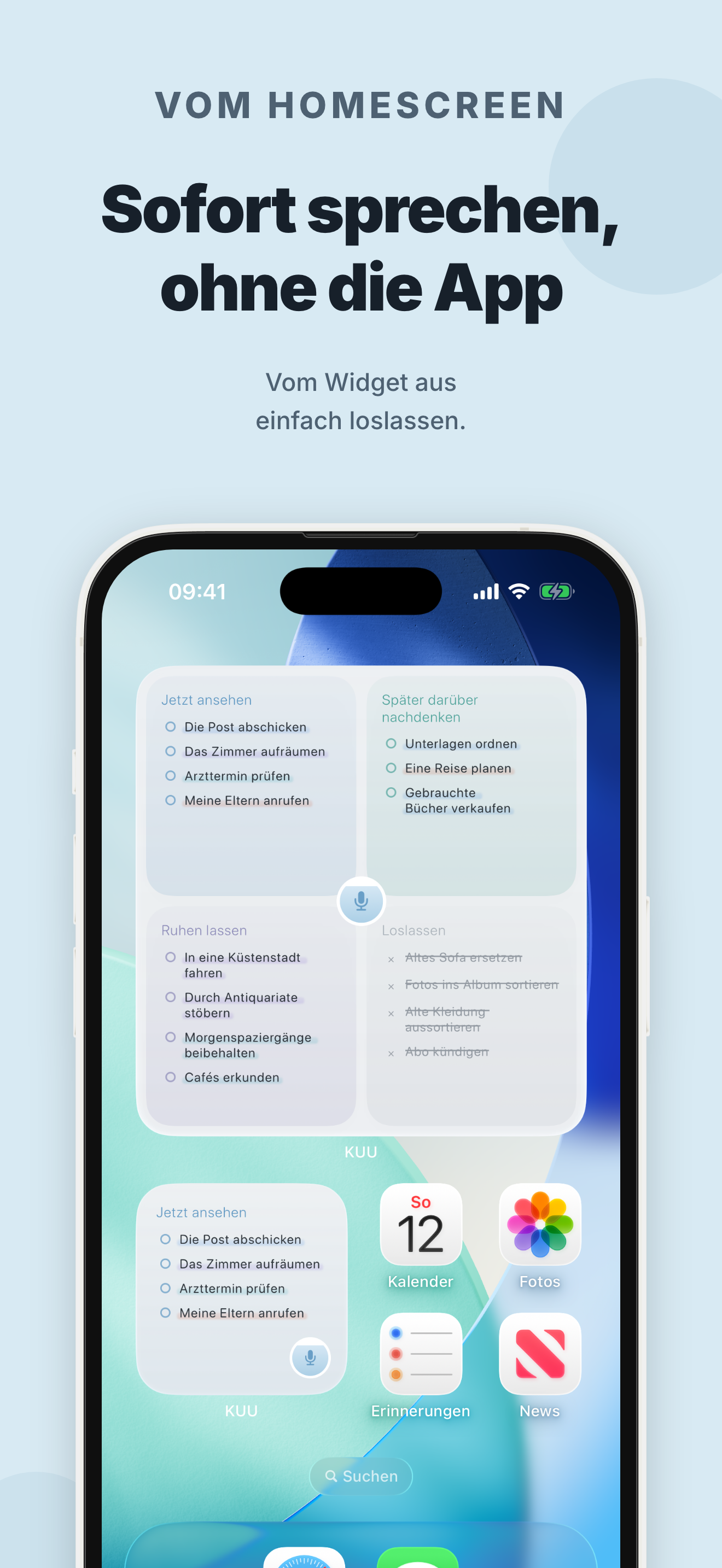 Bildschirm der KUU-App 7